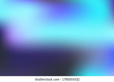 Blurred gradient mesh in modern style on colorful background. Creative modern concept, vector illustration. Intense blank Holographic spectrum gradient for cover.