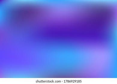 Blurred gradient mesh in modern style on colorful background. Creative modern concept, vector illustration. Intense blank Holographic spectrum gradient for cover.