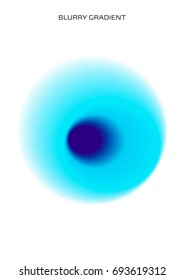 A blurred gradient. Round colorful gradient. Colored ink