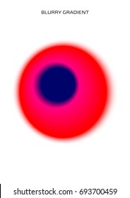 A blurred gradient. Round colorful gradient. Colored ink