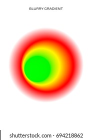 A blurred gradient. Round colorful gradient. Colored ink.Watercolor stains