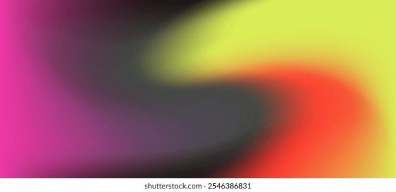 Blurred gradient swirl in shades of magenta, grey and yellow, creating a flowing and dynamic sense of movement.