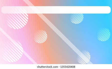 Blurred Gradient Texture Background with Line, Circle. For Ad, Presentation, Card. Vector Illustration