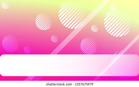 Blurred Gradient Texture Background with Line, Circle. For Ad, Presentation, Card. Vector Illustration