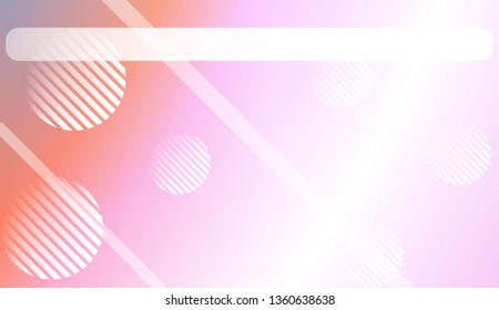 Blurred Gradient Texture Background with Line, Circle. For Ad, Presentation, Card. Vector Illustration
