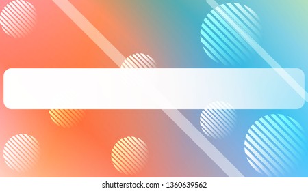 Blurred Gradient Texture Background with Line, Circle. For Ad, Presentation, Card. Vector Illustration
