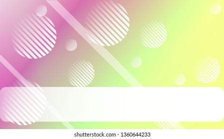 Blurred Gradient Texture Background with Line, Circle. For Ad, Presentation, Card. Vector Illustration