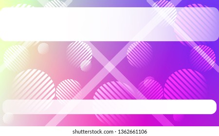Blurred Gradient Texture Background with Line, Circle. For Ad, Presentation, Card. Vector Illustration