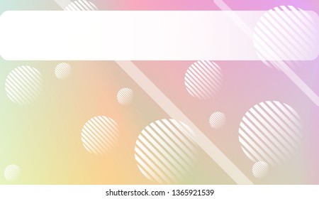 Blurred Gradient Texture Background with Line, Circle. For Ad, Presentation, Card. Vector Illustration