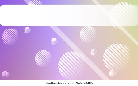 Blurred Gradient Texture Background with Line, Circle. For Ad, Presentation, Card. Vector Illustration