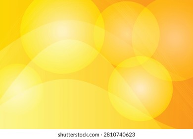 Blurred gradient yellow-orange light bokeh spheres