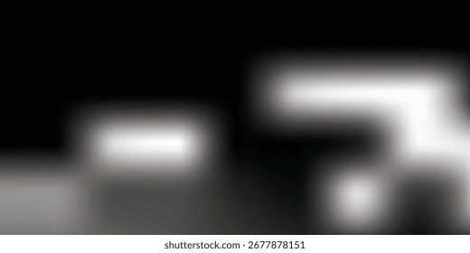 Unscharfe Graustufenformen mit weichen Übergängen, die einen subtilen visuellen Effekt erzeugen.