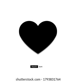 Blurred heart icon. Simple vector illustration of love or media, social button. EPS 10.