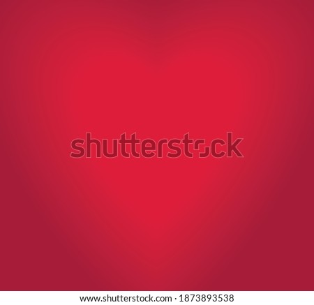 Blurred heart poorly visible vector valentine day greeting card, background out of focus red heart and lettering.