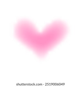 blurred heart shape pink on white for valentine background