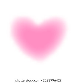 blurred heart shape pink on white for valentine background