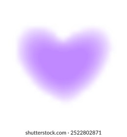 blurred heart shape purple on white for valentine background