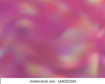Blurred hologram texture gradient wallpaper. Refulgent neon party graphics background. Polar lights liquid colors background. Digital hologram neon glitch texture vector backdrop.