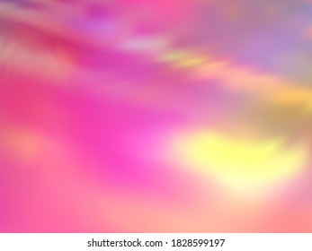 Blurred hologram texture gradient wallpaper. glowing iridescent mermaid background. Liquid colors neon background. Creative hologram neon glitch texture vector backdrop.