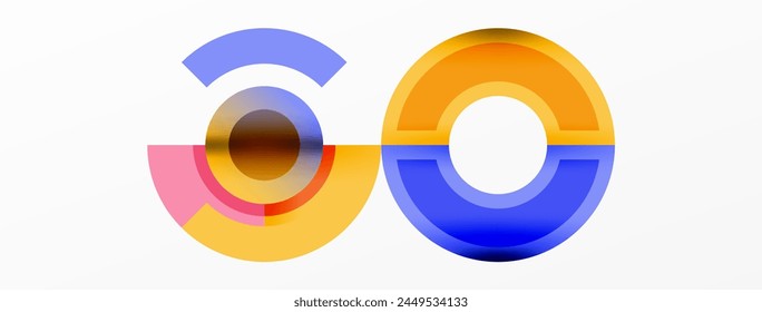 a blurred image of two circles with the number 50 in the middle High quality