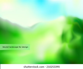 blurred landscape backround for design