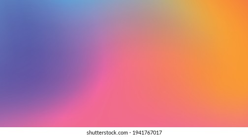 Blurred large panoramic summer background multicolored gradient - illustration