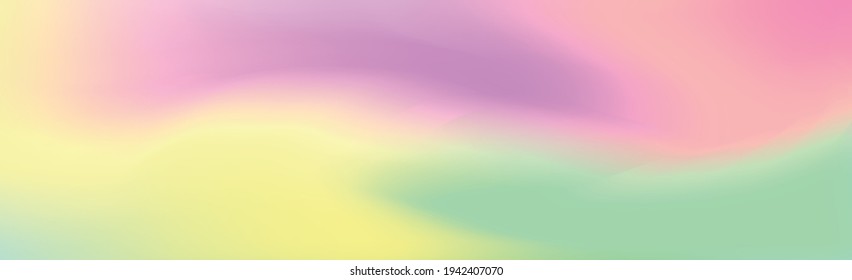 Blurred large panoramic summer background multicolored gradient - illustration