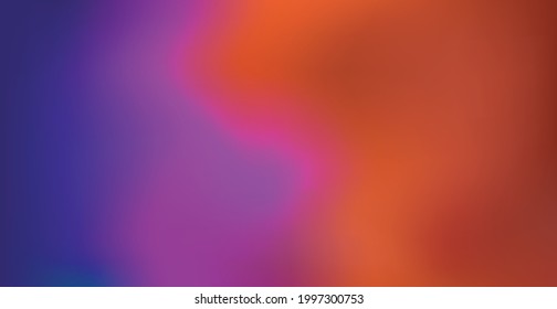 Blurred large panoramic summer background multicolored gradient - illustration