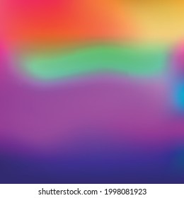 Blurred large panoramic summer background multicolored gradient - illustration