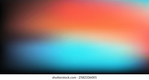 Blurred large panoramic summer background multicolored gradient - illustration