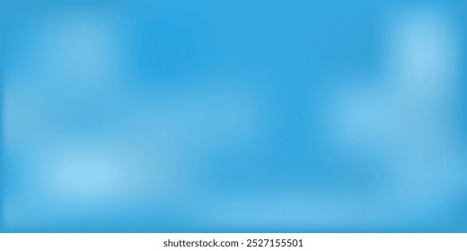 Blurred light blue soft gradient background. Vector illustration.