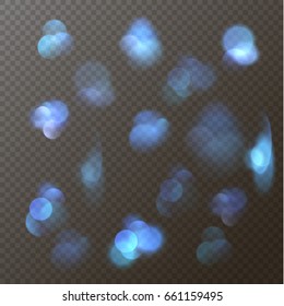 Blurred light bokeh collection. Vector eps10.