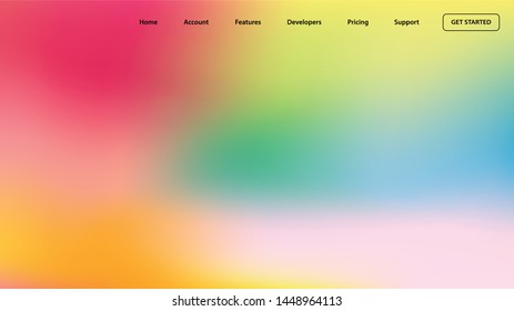 blurred light color background design for Landing page site. colorful gradient shapes composition. modern template design