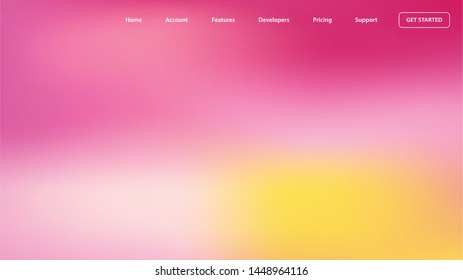 blurred light color background design for Landing page site. colorful gradient shapes composition. modern template design