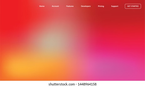 blurred light color background design for Landing page site. colorful gradient shapes composition. modern template design