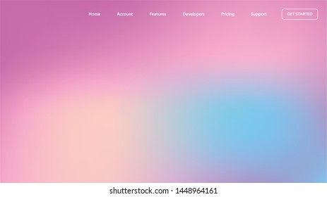 blurred light color background design for Landing page site. colorful gradient shapes composition. modern template design