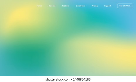blurred light color background design for Landing page site. colorful gradient shapes composition. modern template design