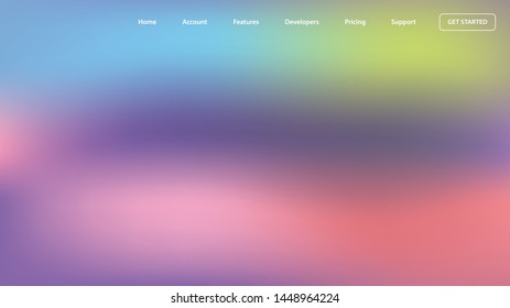 blurred light color background design for Landing page site. colorful gradient shapes composition. modern template design