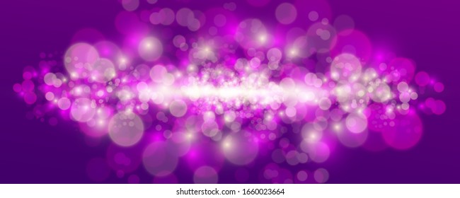 Blurred light sparkle elements. Vector