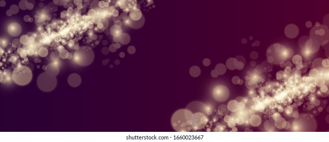 Blurred light sparkle elements. Vector