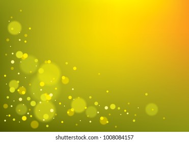 Blurred lights background. Bokeh effect texture. Beautiful vector abstract illustration. Holidays magic festive shiny theme.