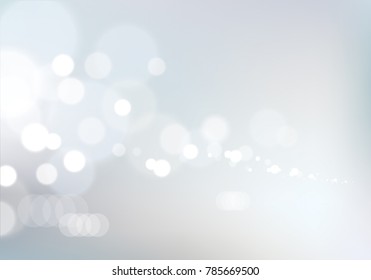 Blurred lights background. Bokeh effect texture. Beautiful vector abstract illustration. Holidays magic festive shiny theme.