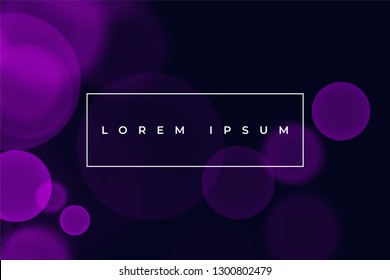 Blurred lights design. Abstract EPS iIllustration. Magical frame with bokeh particles for posters, banners and greeting cards