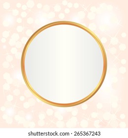 blurred lights and golden frame