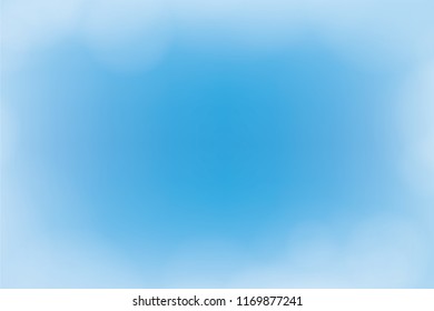 Blurred Lights on blue gradient abstract background high light in middle design for presentation. Vector illustration.