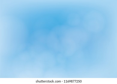 Blurred Lights on blue gradient abstract background high light in middle design for presentation. Vector illustration.