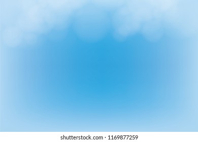 Blurred Lights on blue gradient abstract background high light in middle design for presentation. Vector illustration.