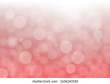 Blurred Lights on Red background with blur bokeh light effect.
