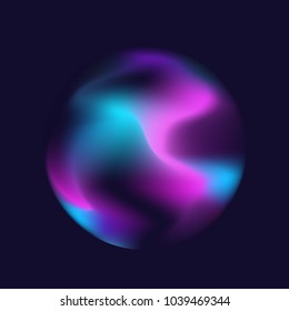 sphere effect soft blue