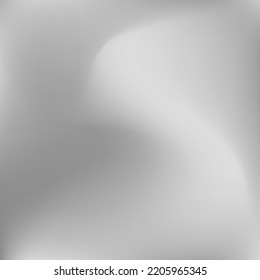 Blurred Liquid Silver Fluid Fluid Swirl Gradient Mesh. Monochromatic Wavy Grey Dark Wallpaper. Light Water Calm Sky Blurry Texture. Aluminium Curve Metallic Soft Dynamic Gradient Backdrop.